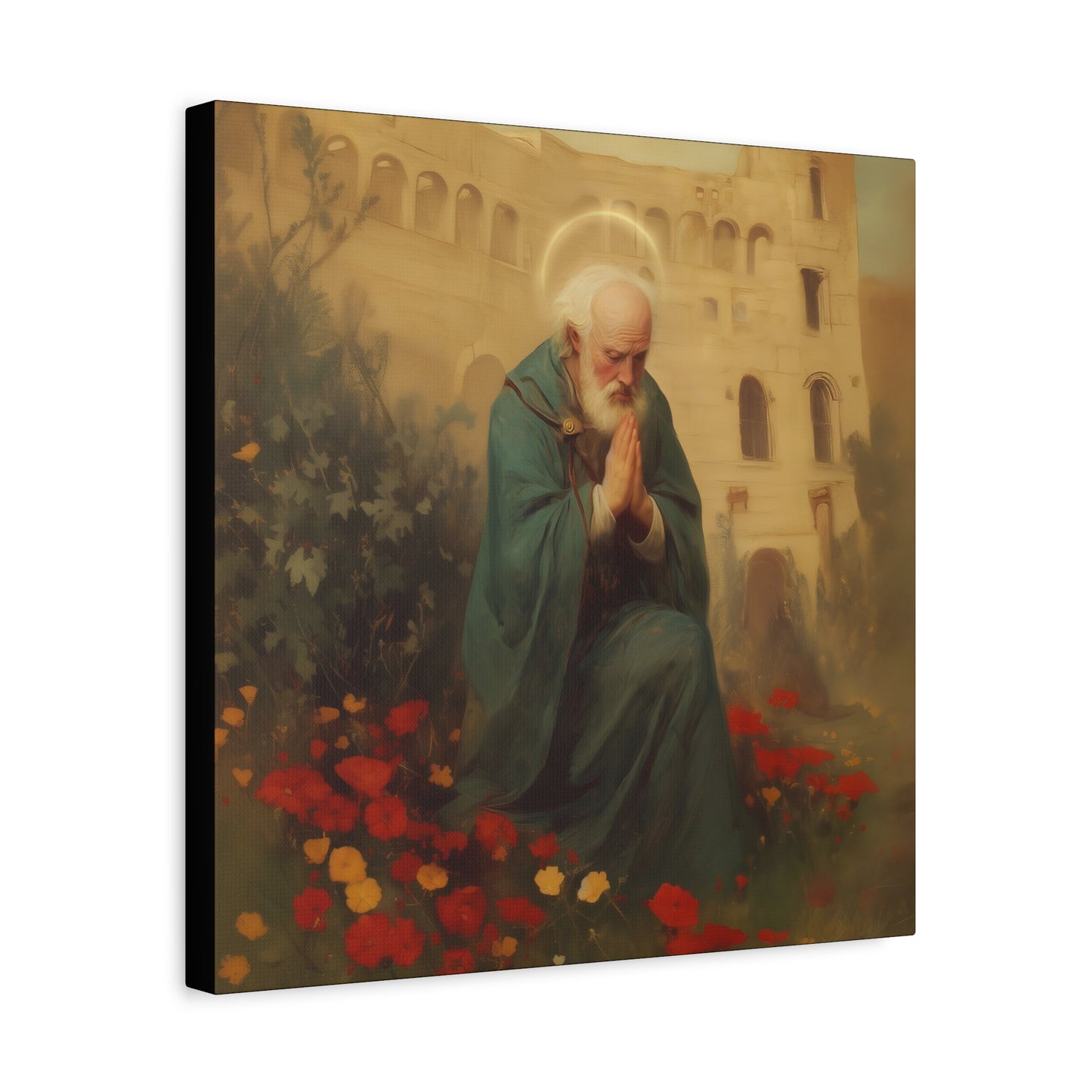 Saint Cyprian - Multiple Sizes - Catholic Home art - Museum Wrapped Canvas - Sanctified Souls Print - Catholic Martyr Art