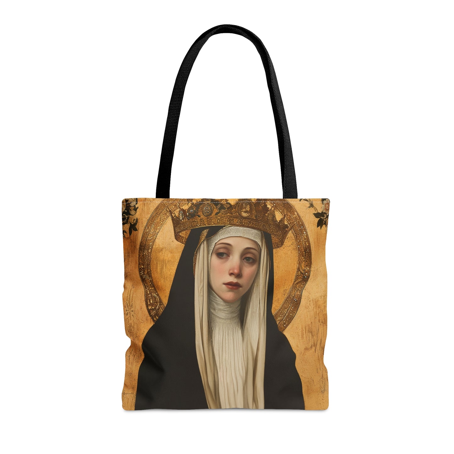 Saint Margaret of Hungary Tote Bag - Purse - Three sizes - Large Medium Small Faith Art Bag - Catholic faith carry-all purse - Double Sided