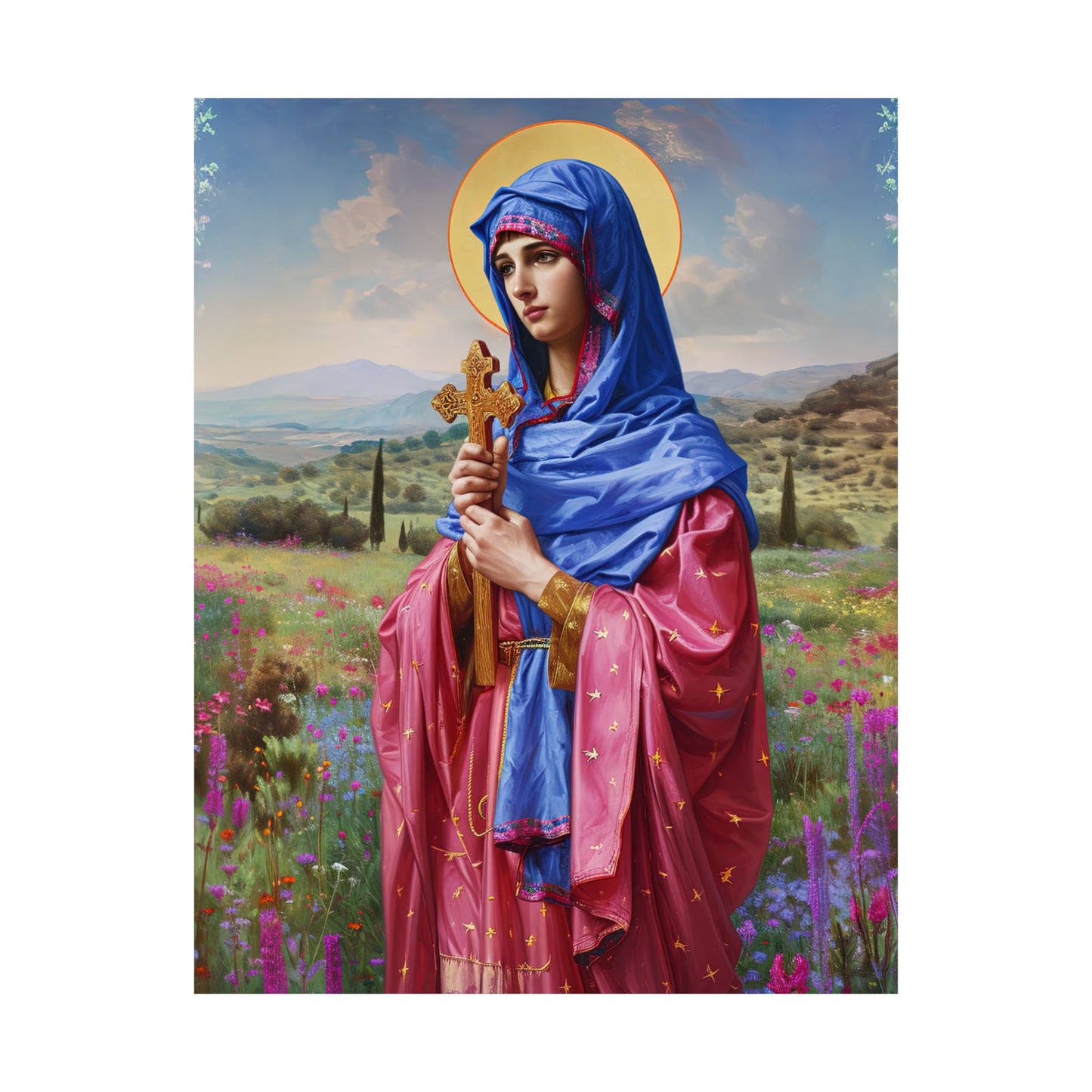 Saint Anysia of Salonika  - Sanctified Souls Print - Multiple Sizes - Premium Matte Vertical Posters