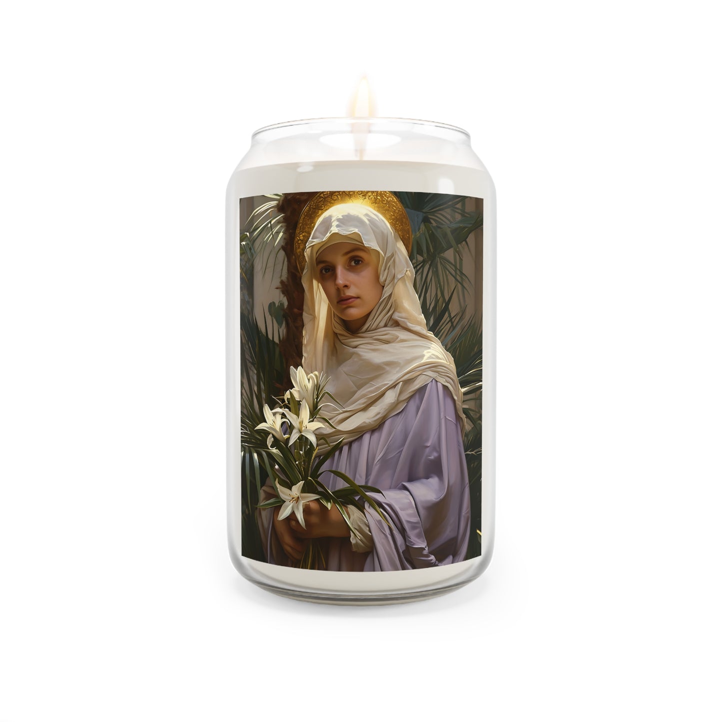 Saint Adele - Scented Prayer Candle, 13.75oz - Tall Size - Religious Prayer Candle - Catholic Art