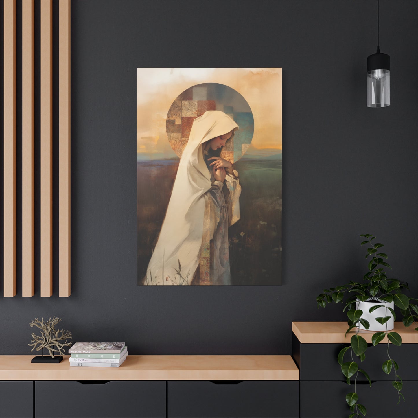 Our Lady of the Prairie - Multiple Sizes - Catholic Home art - Museum Wrapped Canvas - Sanctified Souls Print