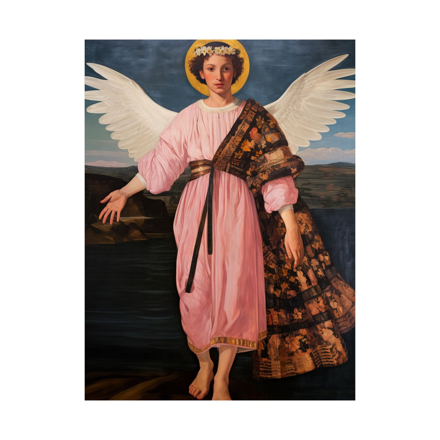 Saint Raphael the Archangel - Sanctified Souls Print - Multiple Sizes - Premium Matte Vertical Posters