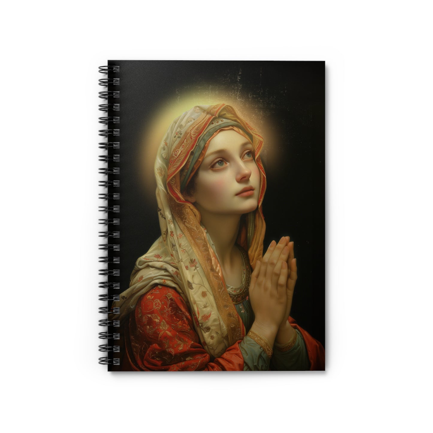 Saint Regina - Sanctified Souls Art - Religious - Spiral Notebook - Ruled Line - Catholic Religious - Devotional Daily Prayer Journal