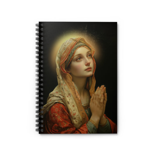 Saint Regina - Sanctified Souls Art - Religious - Spiral Notebook - Ruled Line - Catholic Religious - Devotional Daily Prayer Journal