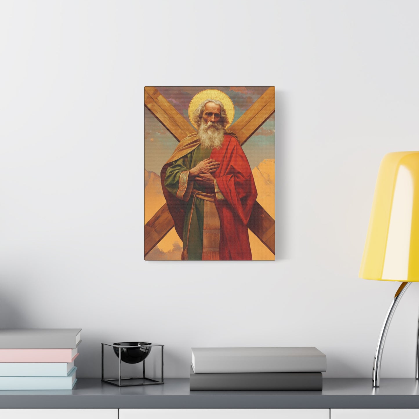 Saint Andrew the Apostle - Gallery Wrapped Canvas - Print - Religious Art for your Home - Catholic
