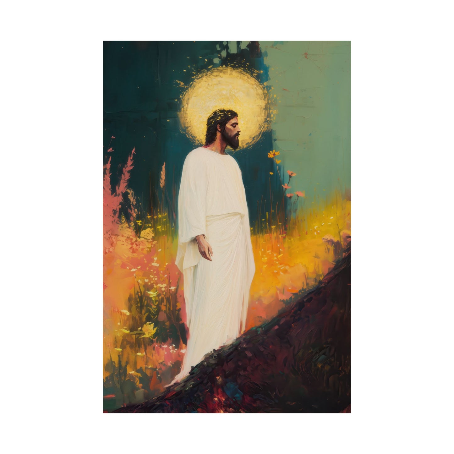 Christus Resurrexit (Christ Is Risen) - Sanctified Souls Print - Multiple Sizes - Premium Matte Vertical Posters - Catholic