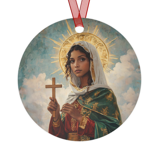 Saint Claudia Metal Ornament - Religious Holiday Christmas Keepsake - Religious Catholic Tree Ornament - Holiday Art Piece