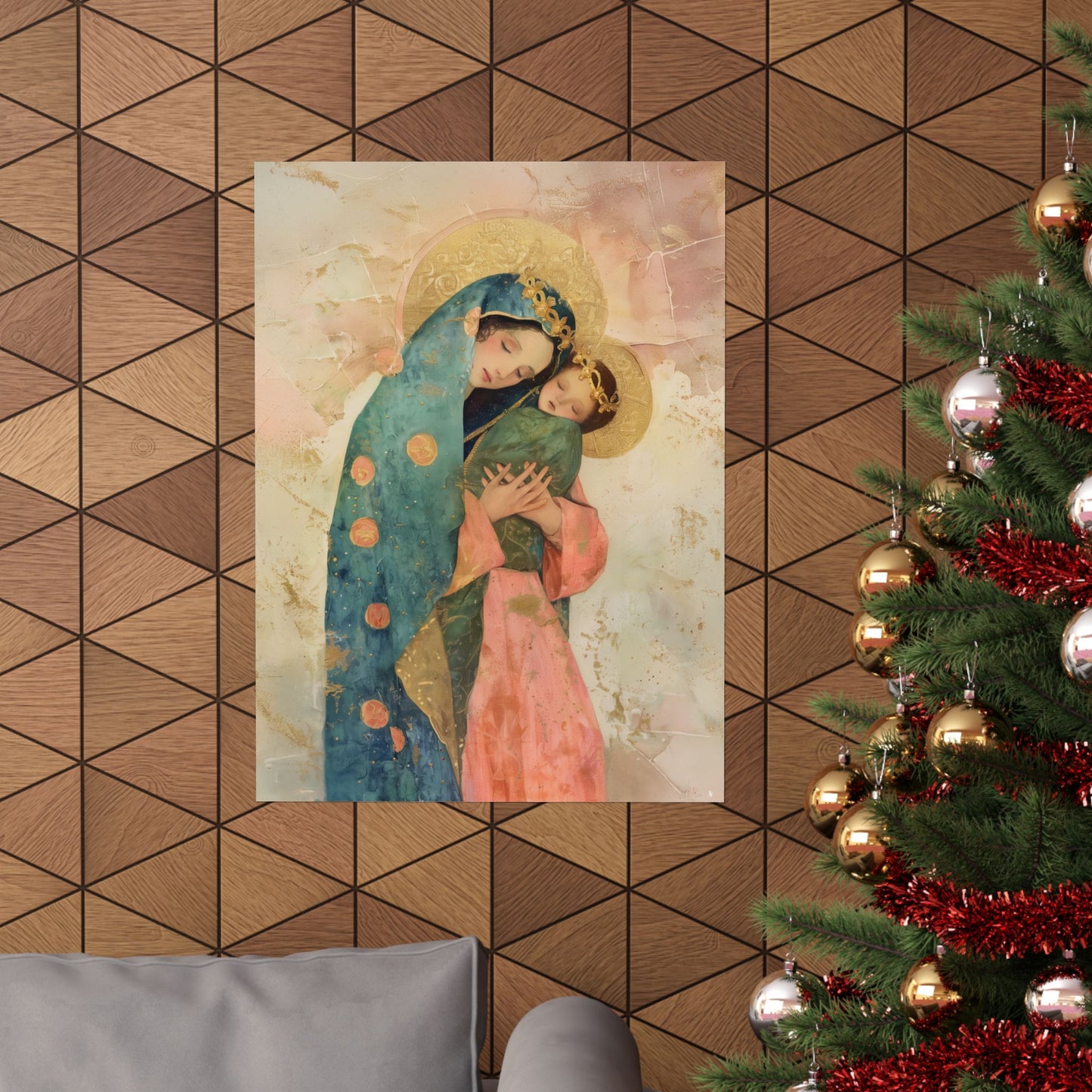 The Sweet Advocate of Souls - Mary, Help of Christians - Sanctified Souls Print - Multiple Sizes - Premium Matte Vertical Posters