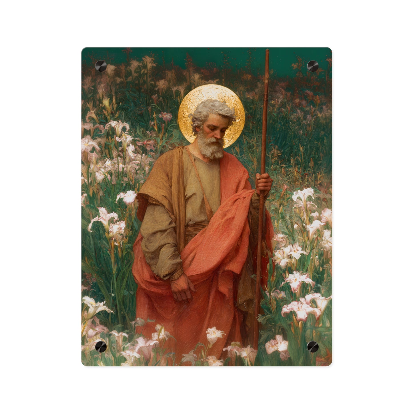 Saint James the Lesser Wall Art Panel - Ready to Hang Acrylic Print - Catholic Saint Art - Patron Saint Print - No Frame needed