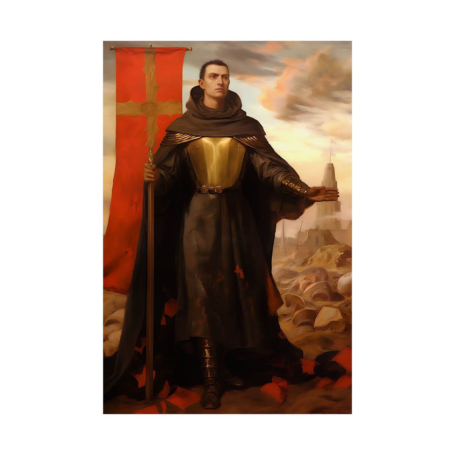 Saint John of Capistrano - Sanctified Souls Print - Multiple Sizes - Premium Matte Vertical Posters