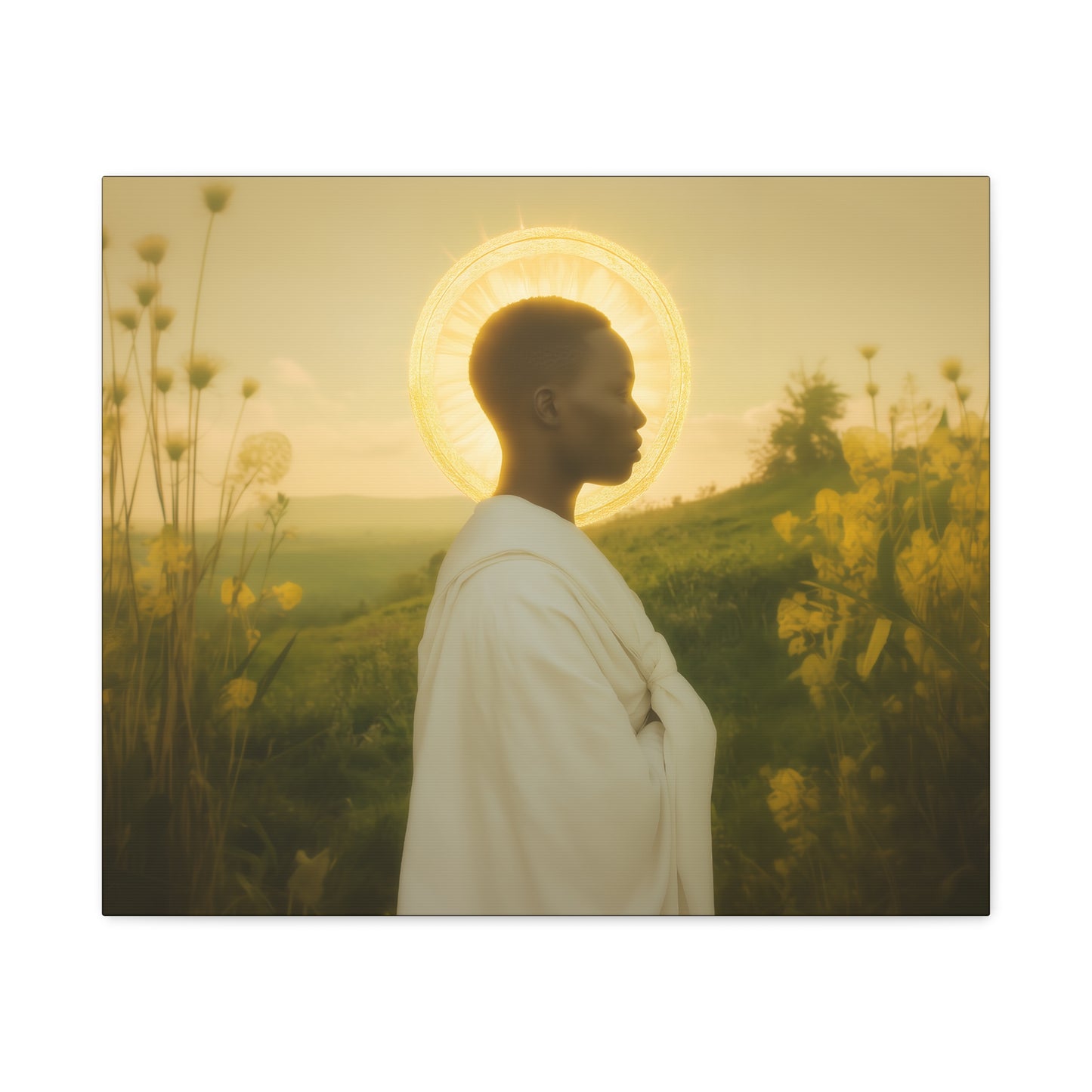 Saint Charles Lwanga -  Museum Wrapped Canvas - Sanctified Souls Print - Religious Art for your Home - Catholic Patron Saint Art