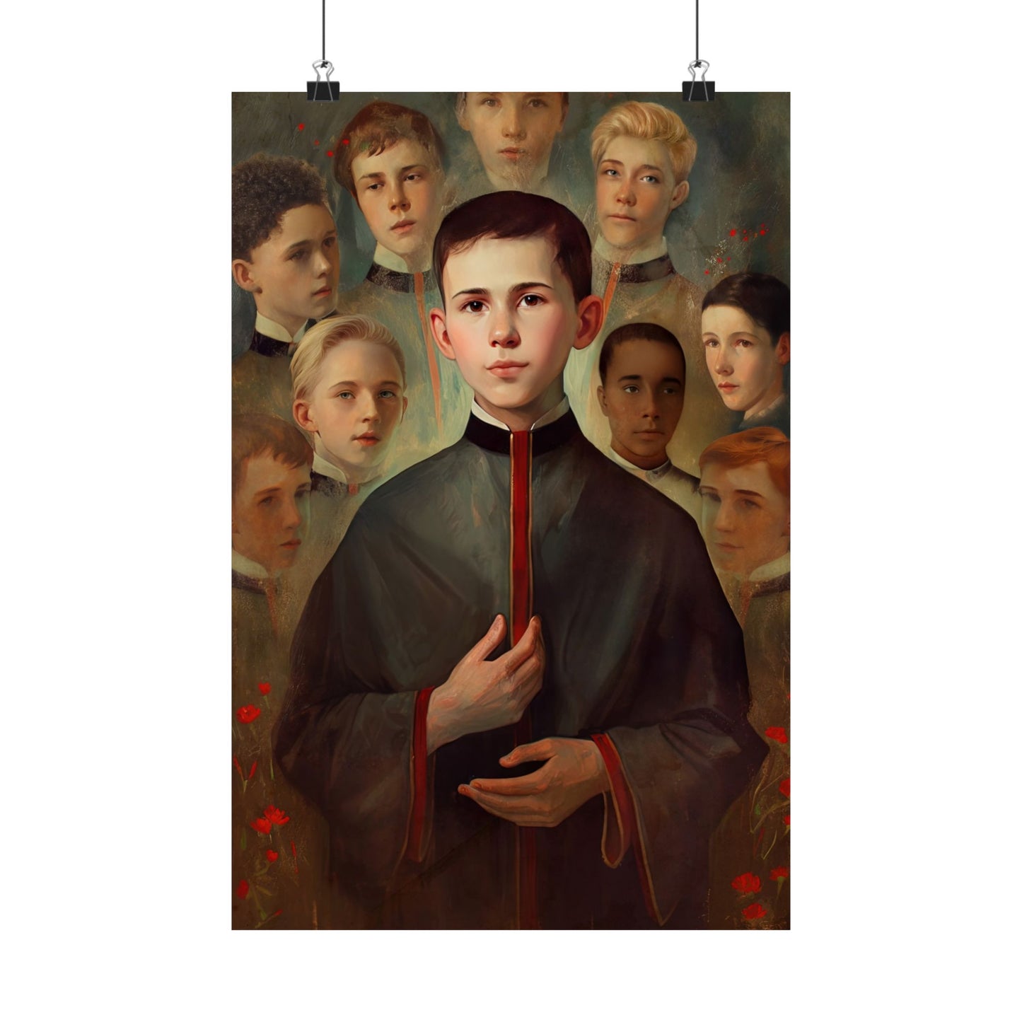 Saint John Berchmans - Sanctified Souls Print - Multiple Sizes - Premium Matte Vertical Posters