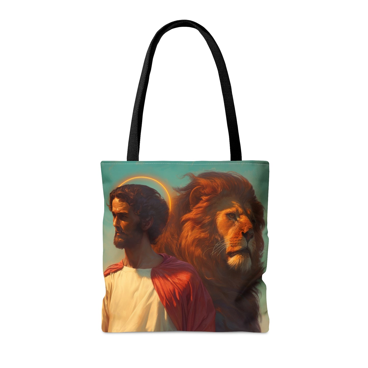Saint Mark the Evangelist  Tote Bag - Large Medium Small Faith Art Bag - Catholic Faith Purse - Religious Carry All Reusable Tote Bag