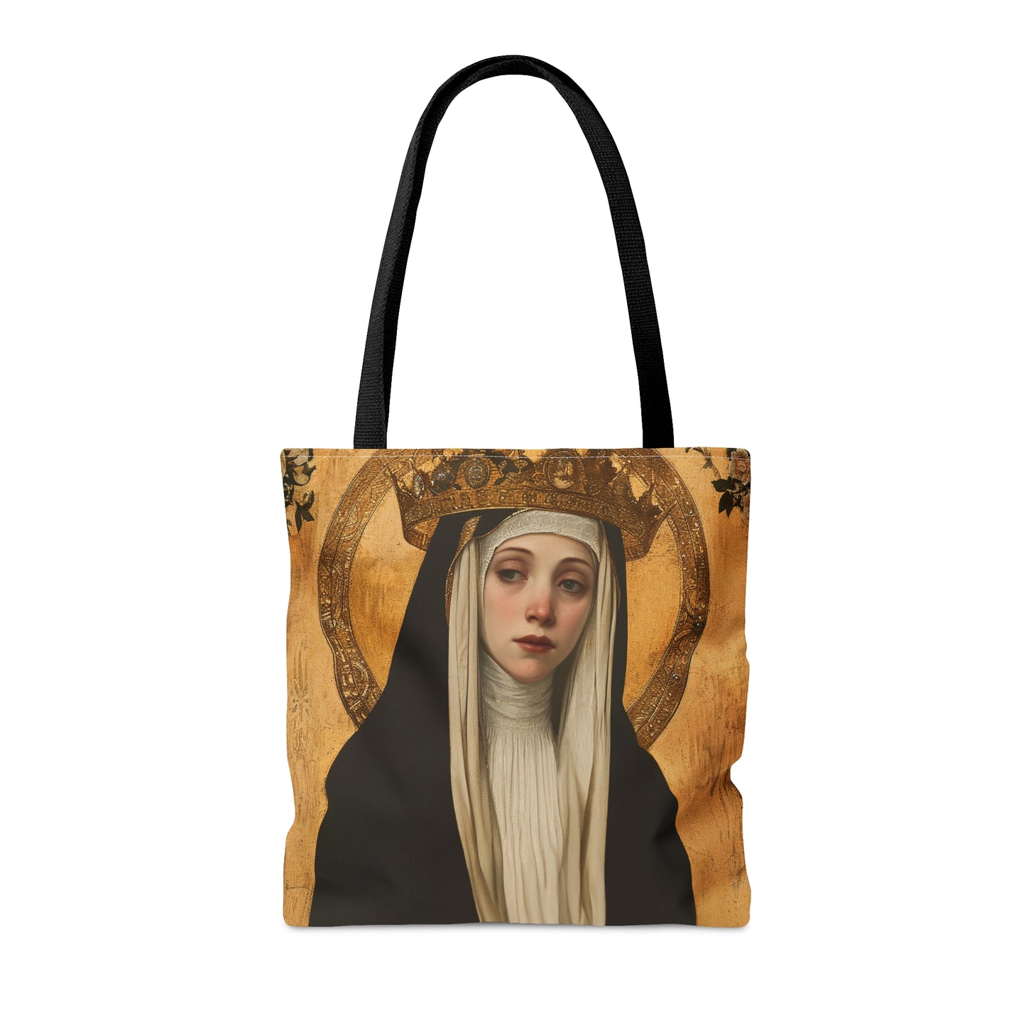 Saint Margaret of Hungary Tote Bag - Purse - Three sizes - Large Medium Small Faith Art Bag - Catholic faith carry-all purse - Double Sided