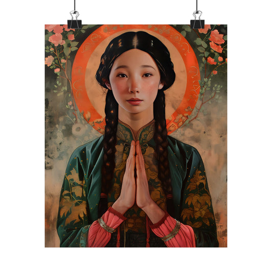 Saint Anna Wang - Sanctified Souls Print - Multiple Sizes - Premium Matte Vertical Posters -  Martyr of China