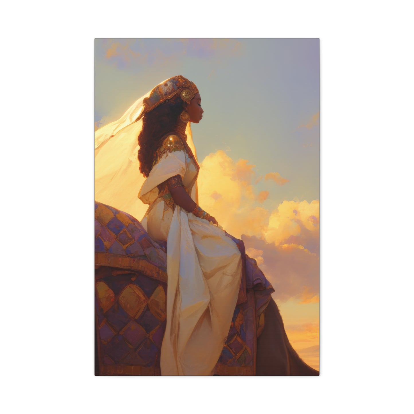 Queen of Sheba - Gallery Wrapped Canvas - Print - Religious Art for your Home - Catholic Art