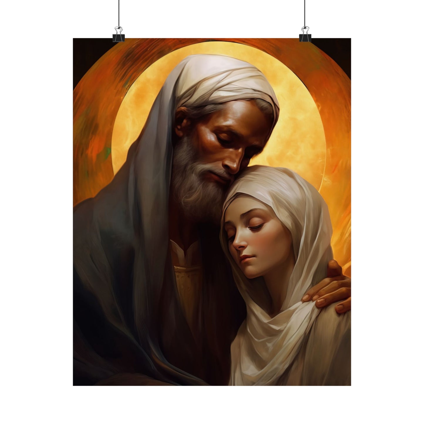 Saint Joachim and Saint Anne - Sanctified Souls Print - Multiple Sizes - Premium Matte Vertical Posters