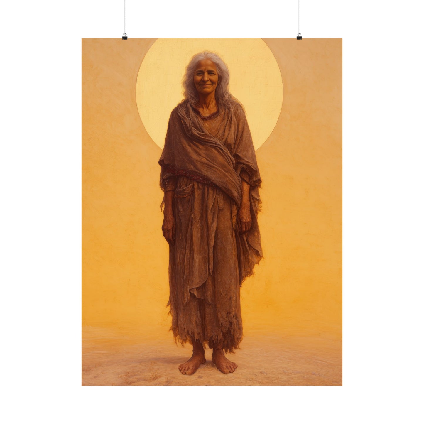 Saint Mary of Egypt - Desert Mother - Sanctified Souls Print - Multiple Sizes - Premium Matte Vertical Posters