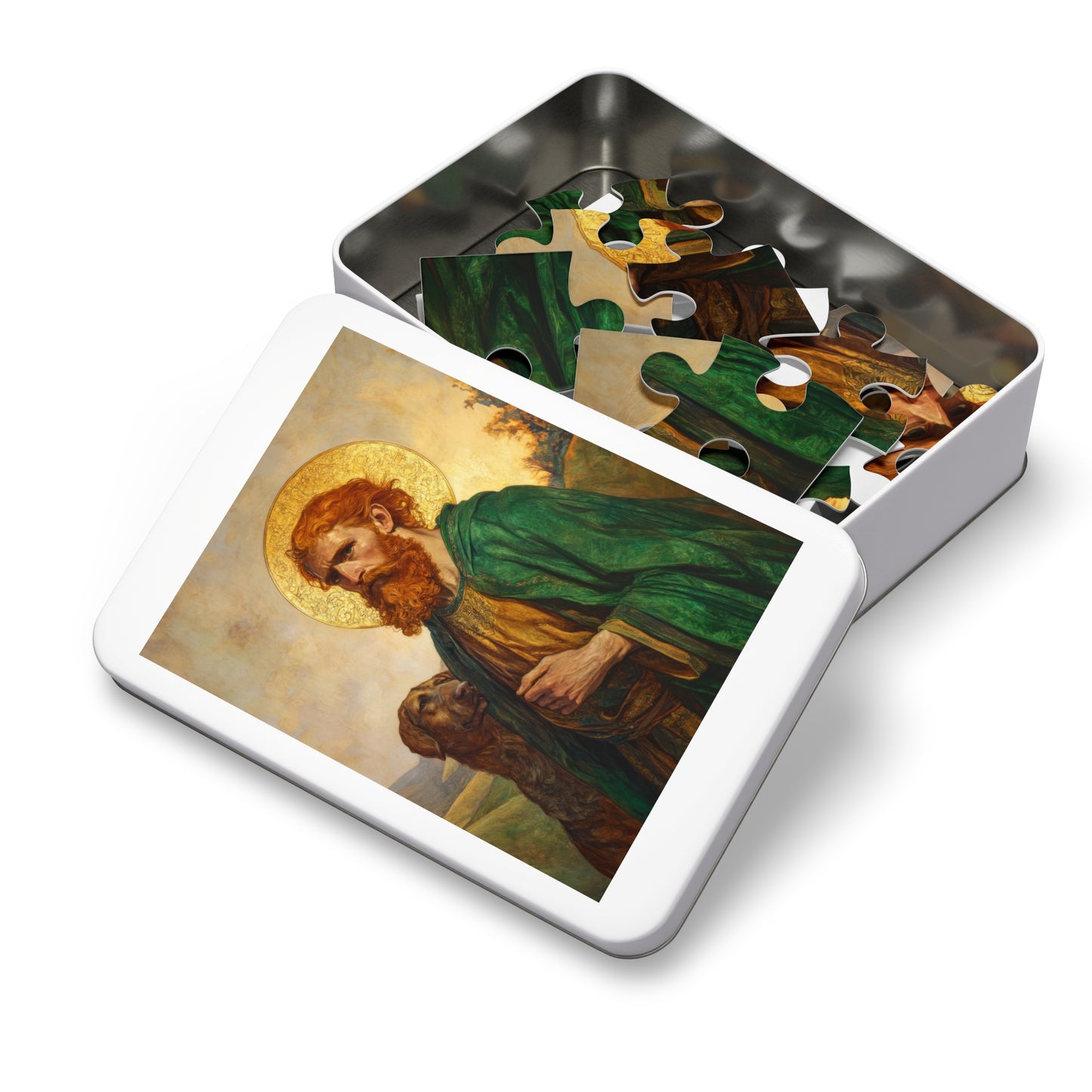 Saint Andrew the Scot - Puzzle and Keepsake Tin - Religious (30, 110, 252, 500,1000) - Religious Puzzle - Gifts for Catholic Families