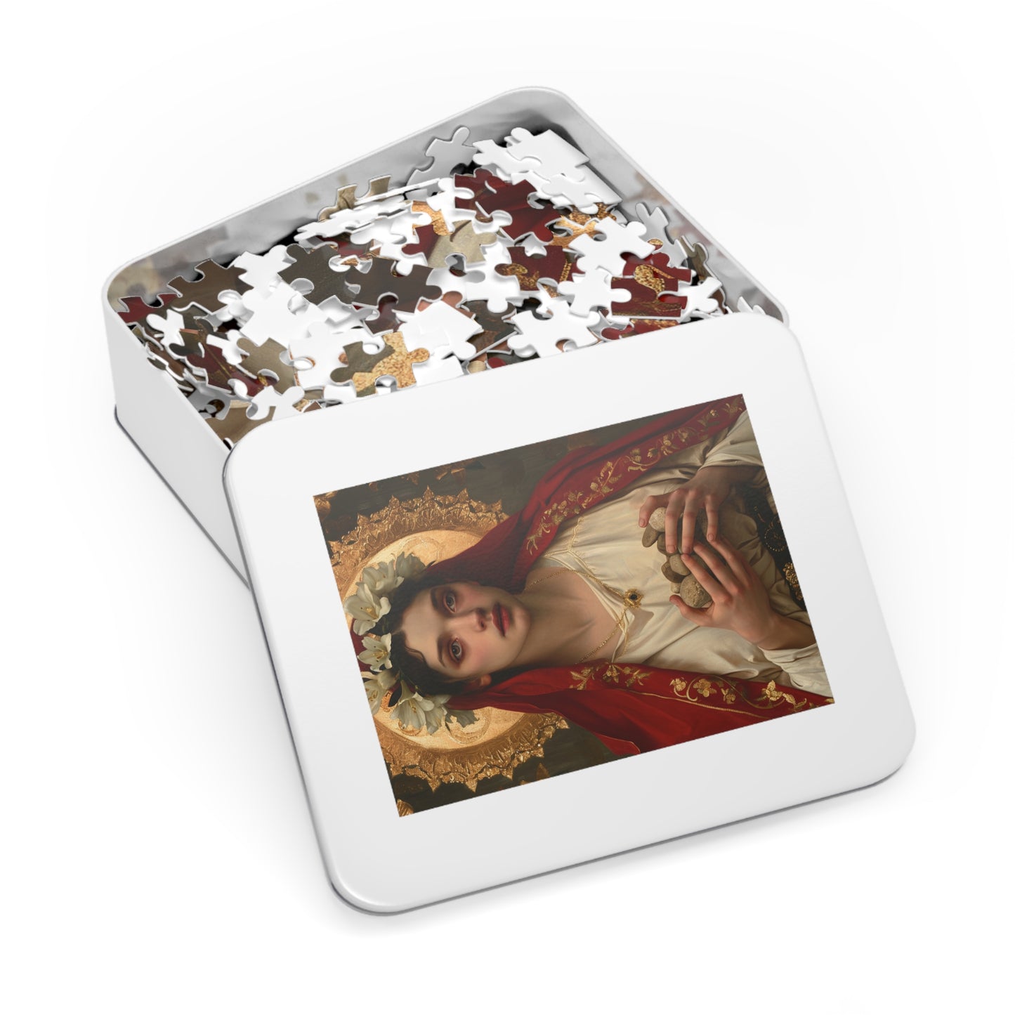 Saint Emerentiana - Puzzle and Keepsake Tin - Jigsaw Puzzle (30, 110, 252, 500,1000-Piece) - Religious Puzzle