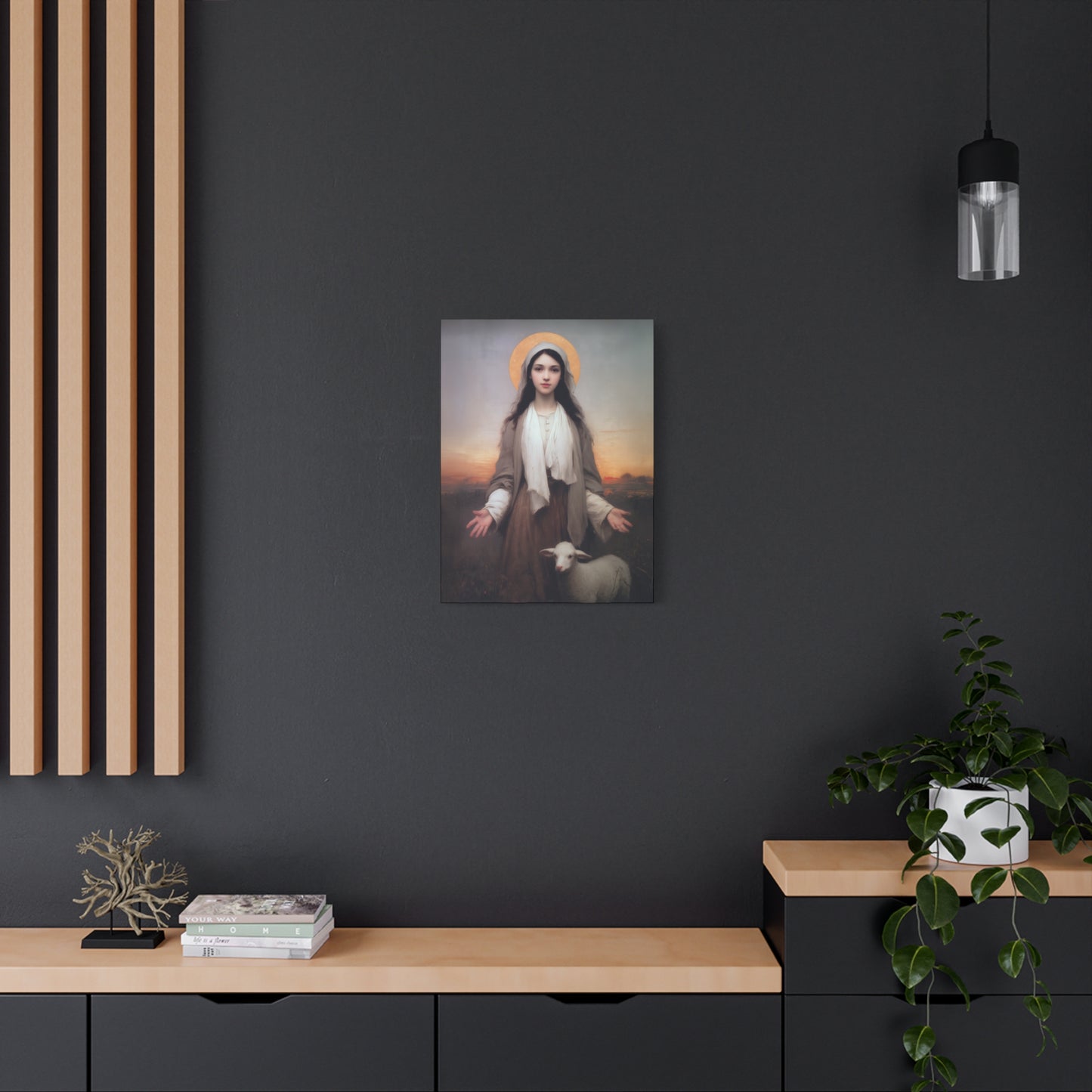 Saint Germaine Cousin - Gallery Wrapped Canvas - Print - Religious Art for your Home - Catholic Art