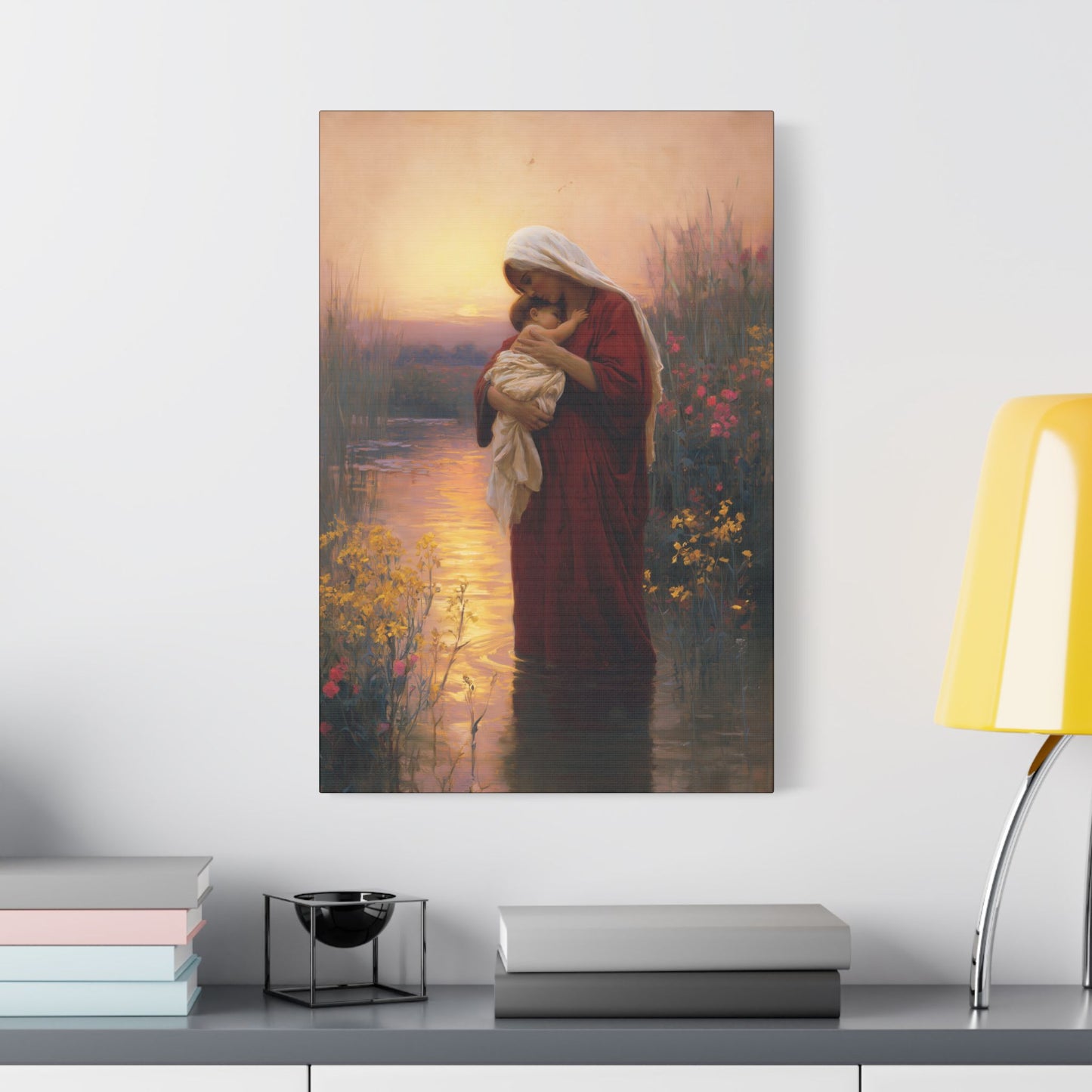 Saint Elizabeth, Mother to John the Baptist -  Museum Wrapped Canvas Print - Multiple Sizes - Catholic Home art Matte Canvas