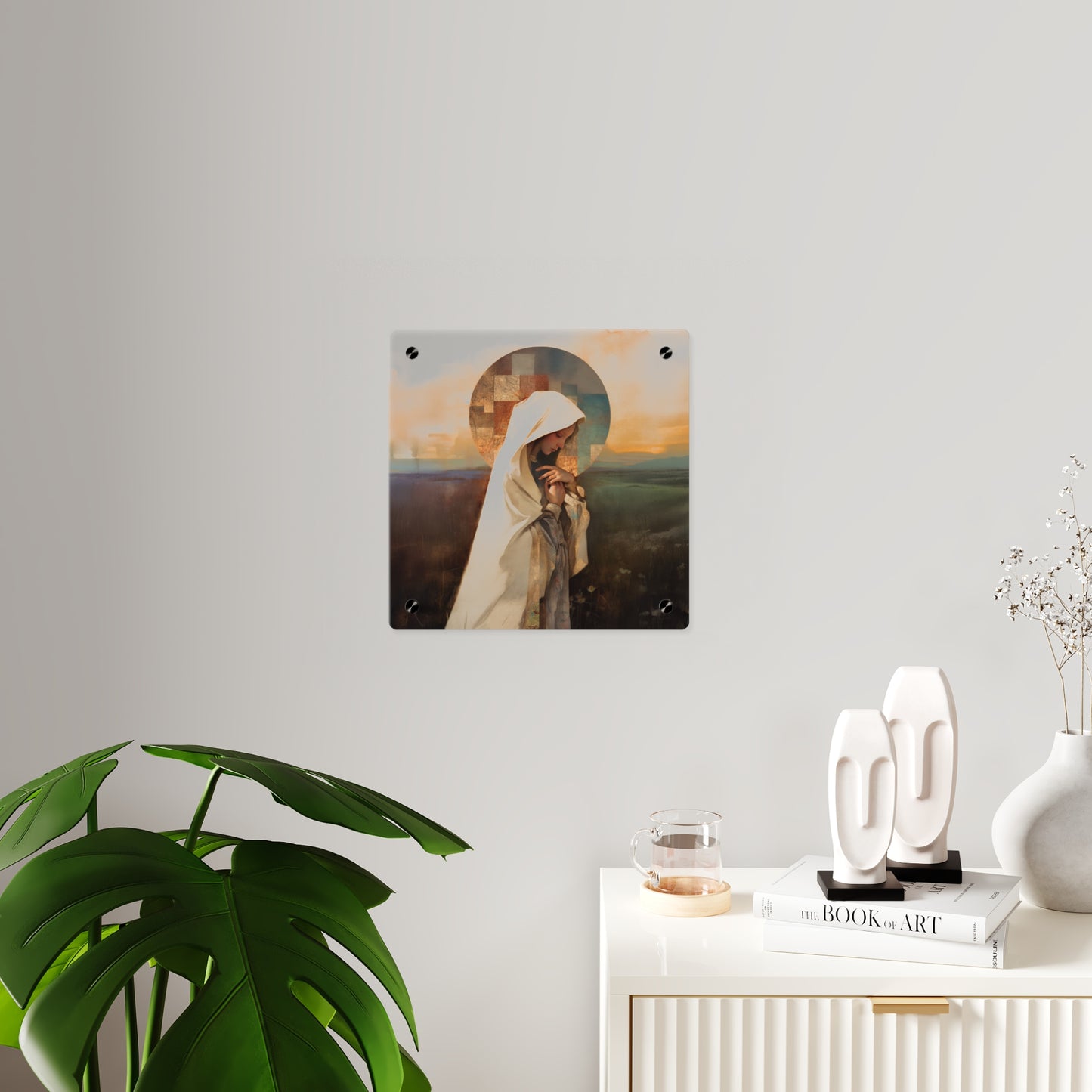 Our Lady of the Prairie Wall Art Panel - Ready to Hang Acrylic Print - Catholic Saint Art - Patron Saint Print