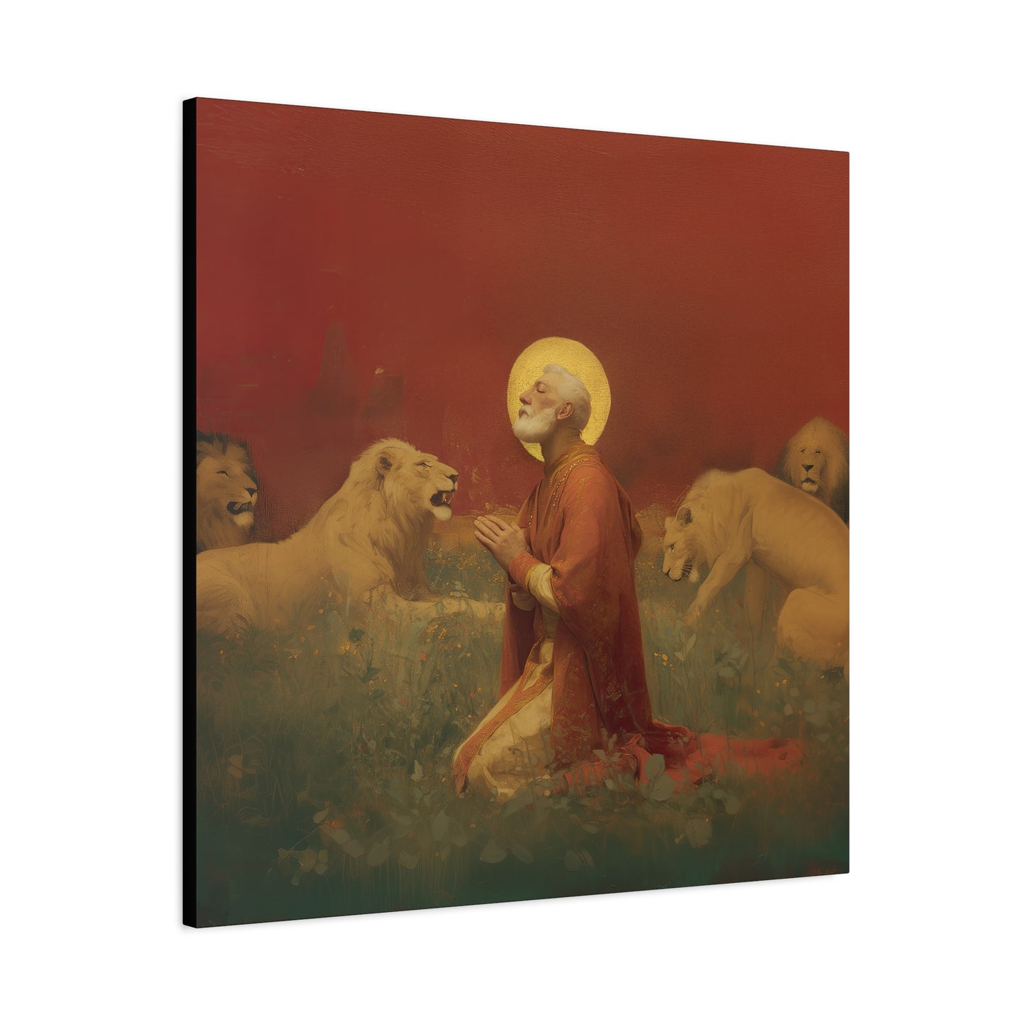 Saint Ignatius of Antioch -  Museum Wrapped Canvas - Sanctified Souls Print - Religious Art for your Home - Catholic Patron Saint Art
