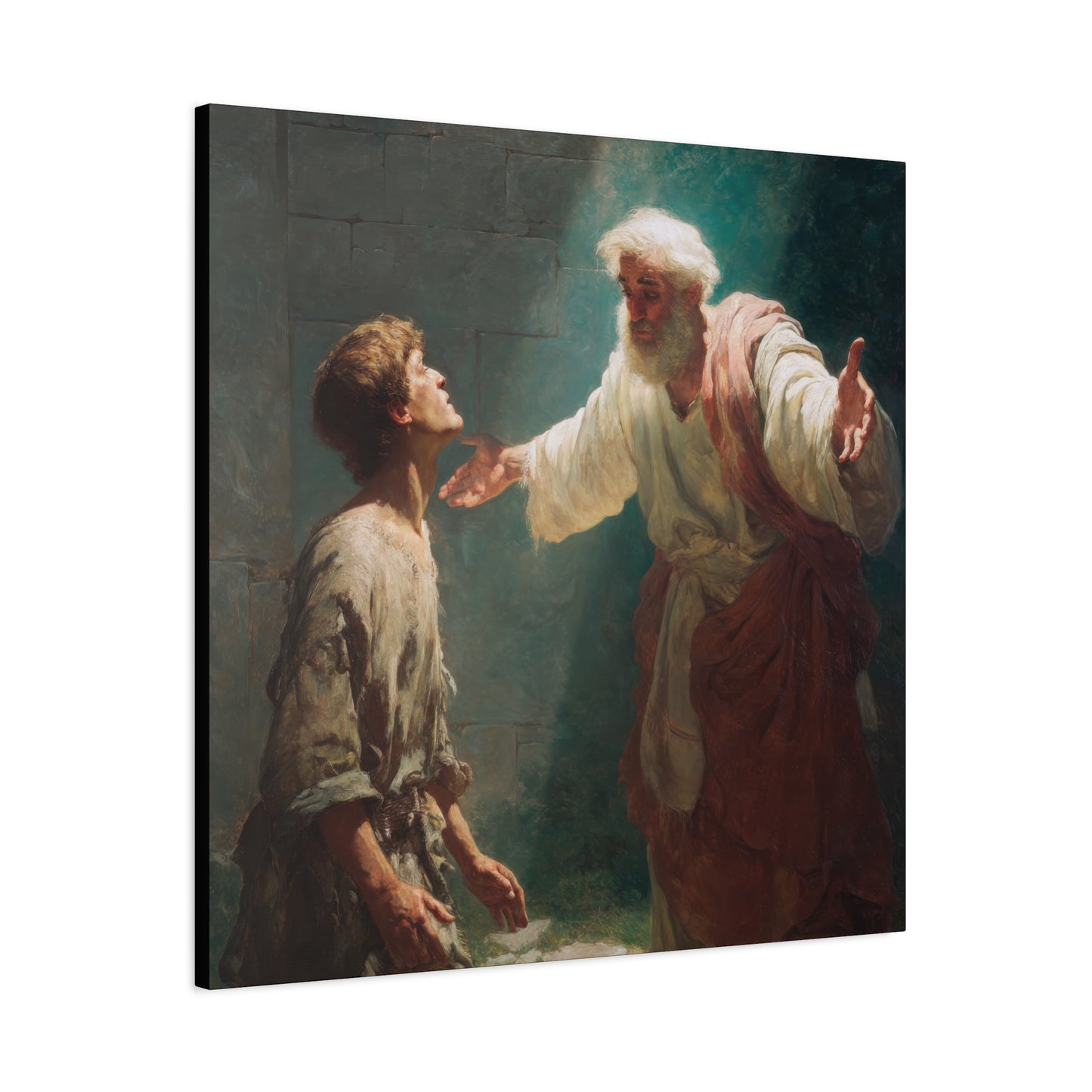 Homecoming of the Prodigal Son - Gallery Wrapped Canvas - Print - Religious Art for your Home - Catholic Art Print