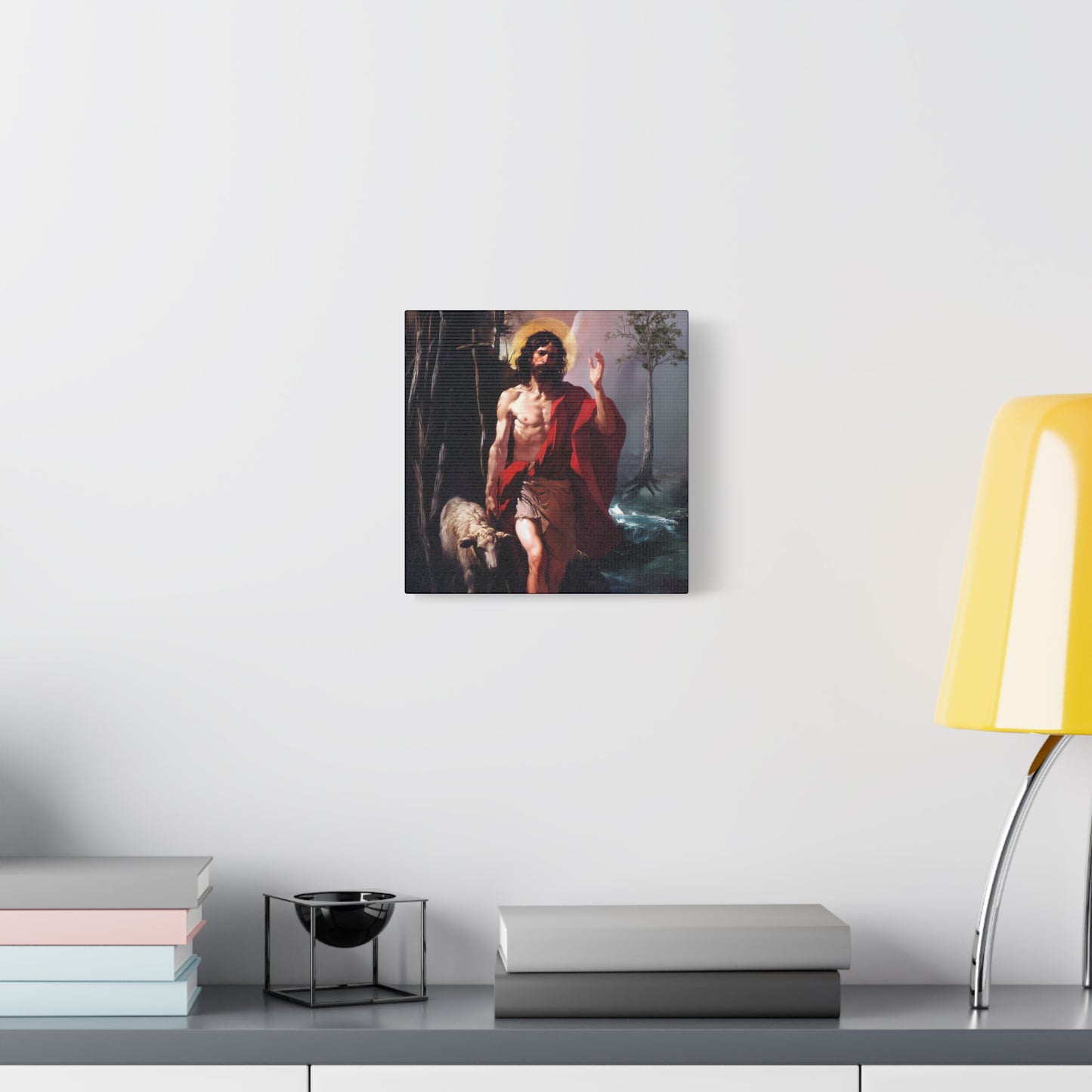 Saint John the Baptist -  Museum Wrapped Canvas - Sanctified Souls Print - Religious Art for your Home - Catholic Patron Saint Art