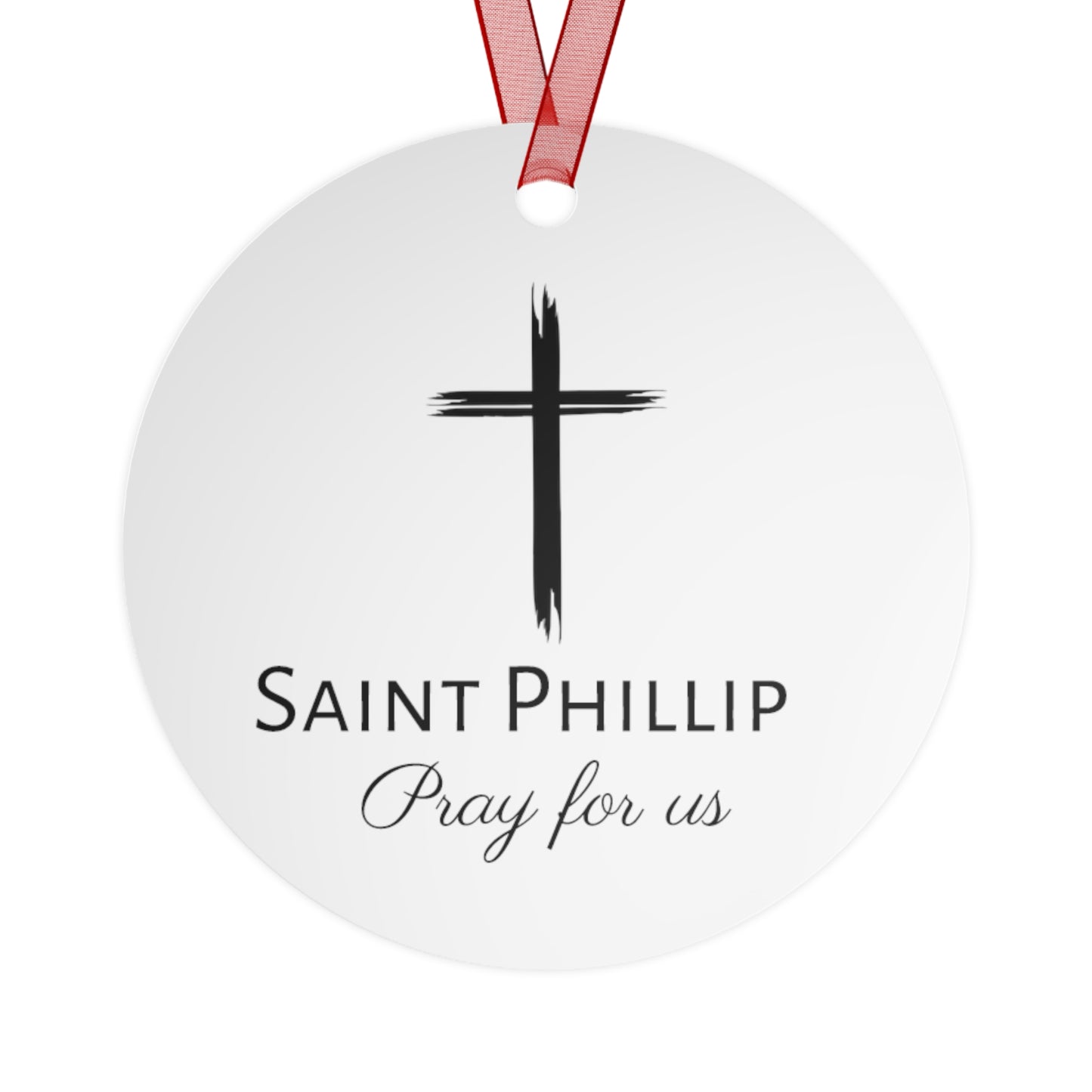 Saint Phillip the Apostle Metal Ornament - Religious Holiday Christmas Ornament and Keepsake - Prayer Ornament