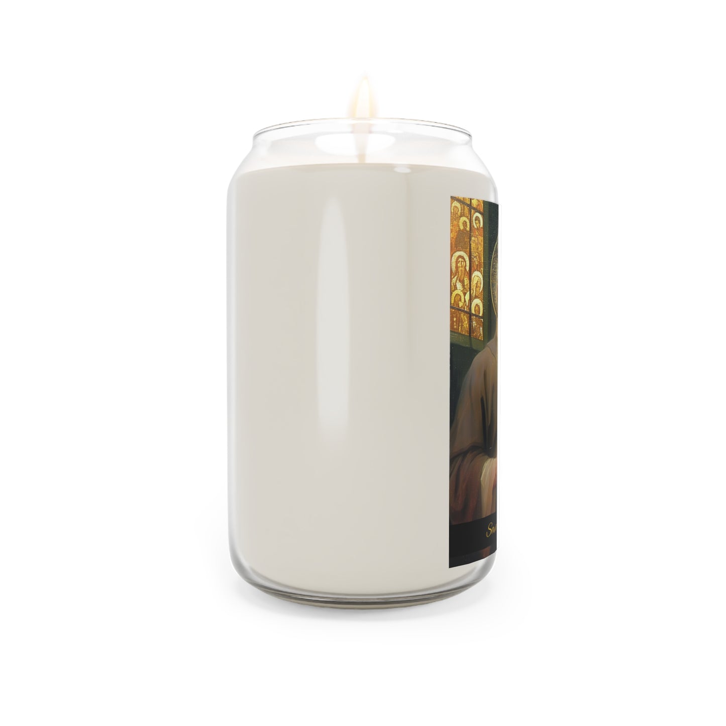 Saint Issac of Armenia - Scented Prayer Candle, 13.75oz -  Candle - Catholic Art - prayer room Scented Candle - Religious Saint Art