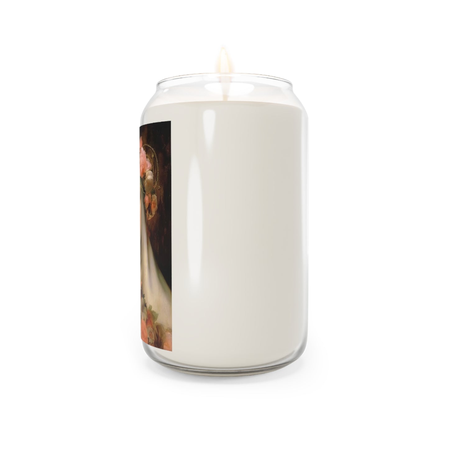 Saint Rose of Lima Scented Prayer Candle - Large sized Religious Catholic Candle - Patron Saint of Florists, gardeners