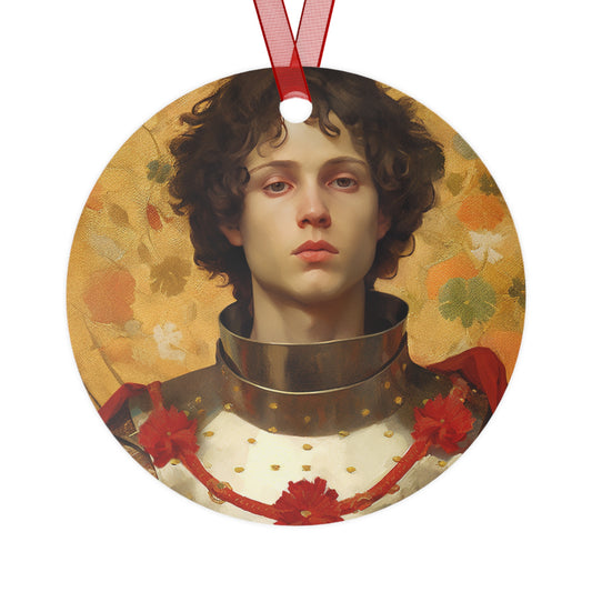 Saint Martin of Tours - Religious Holiday Christmas Ornament and Keepsake - Double sided Keepsake Religious Ornament