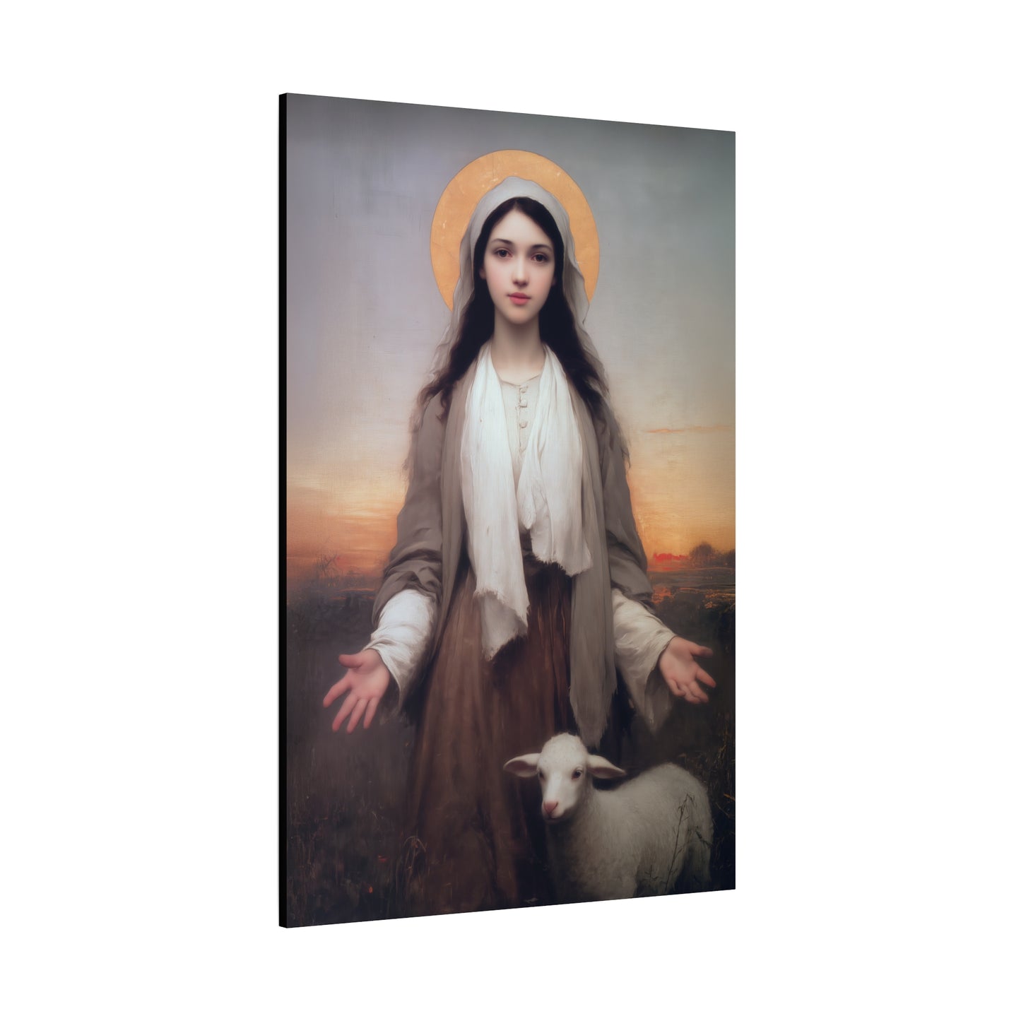 Saint Germaine Cousin - Gallery Wrapped Canvas - Print - Religious Art for your Home - Catholic Art