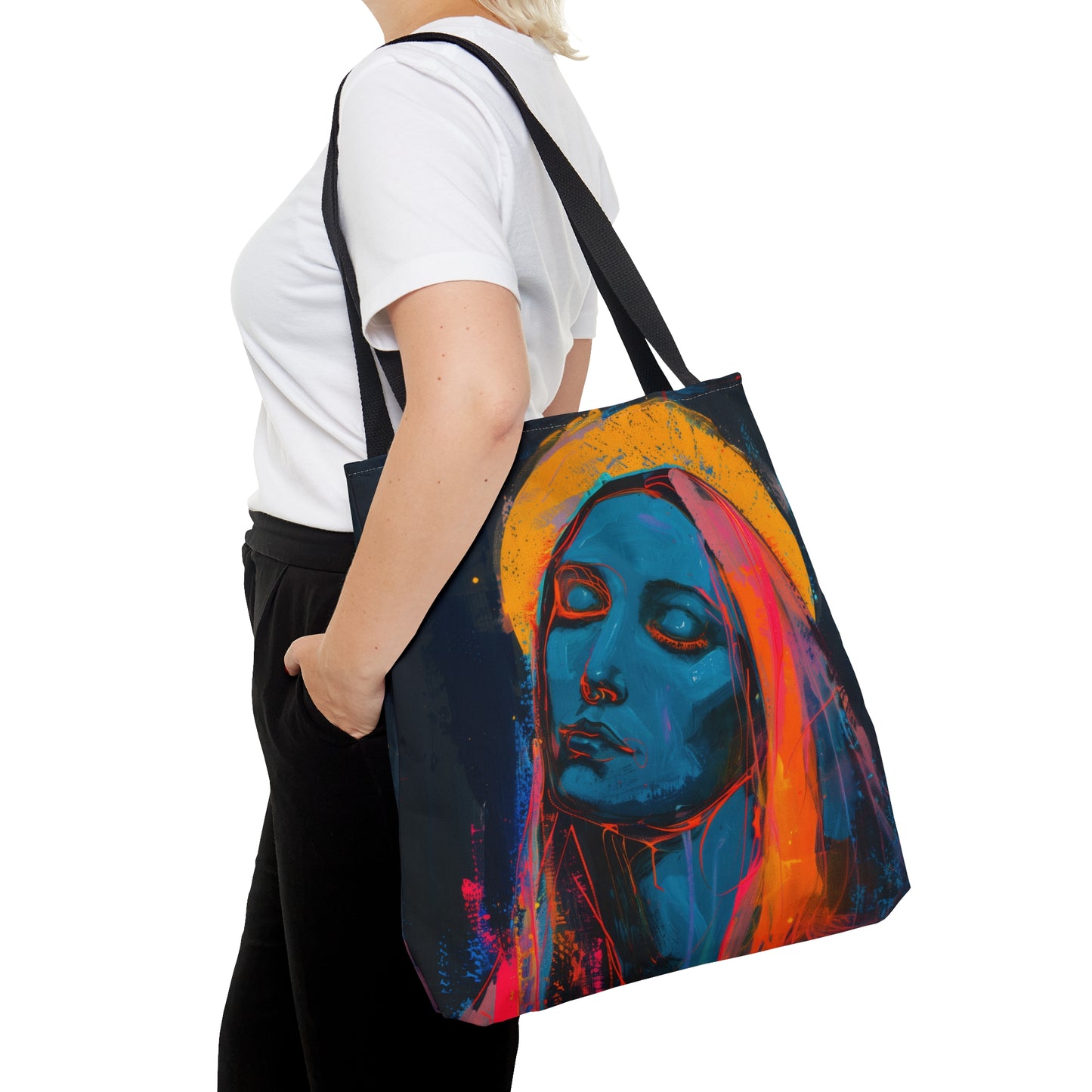 Mary, Mother of God _ Mother of Eternal Wisdom Tote Bag - Large Medium Small Faith Art Bag - Catholic Faith Purse - Religious Carry All