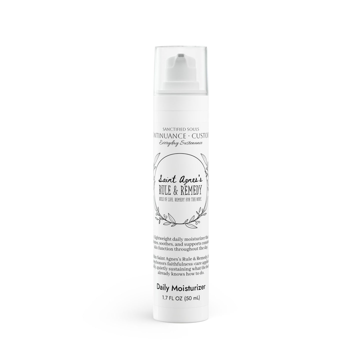 Saint Agnes's Rule & Remedy - Continuance · Custodia - Everyday Care - Daily Moisturizer, 1.7oz