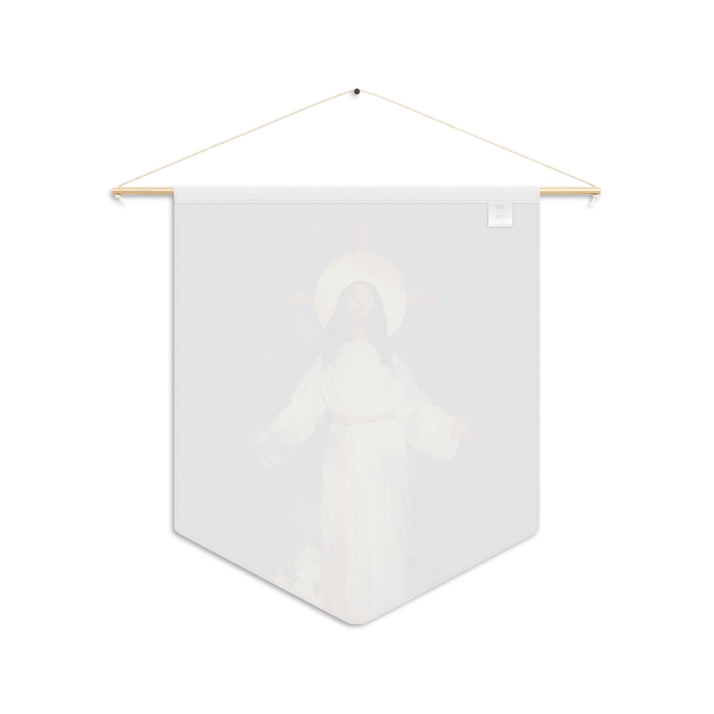 Our Lady of Akita - Mother Mary - Pennant / Banner / Wall Hanging - Prayer room - Catholic Art - Large - 18" x 21"