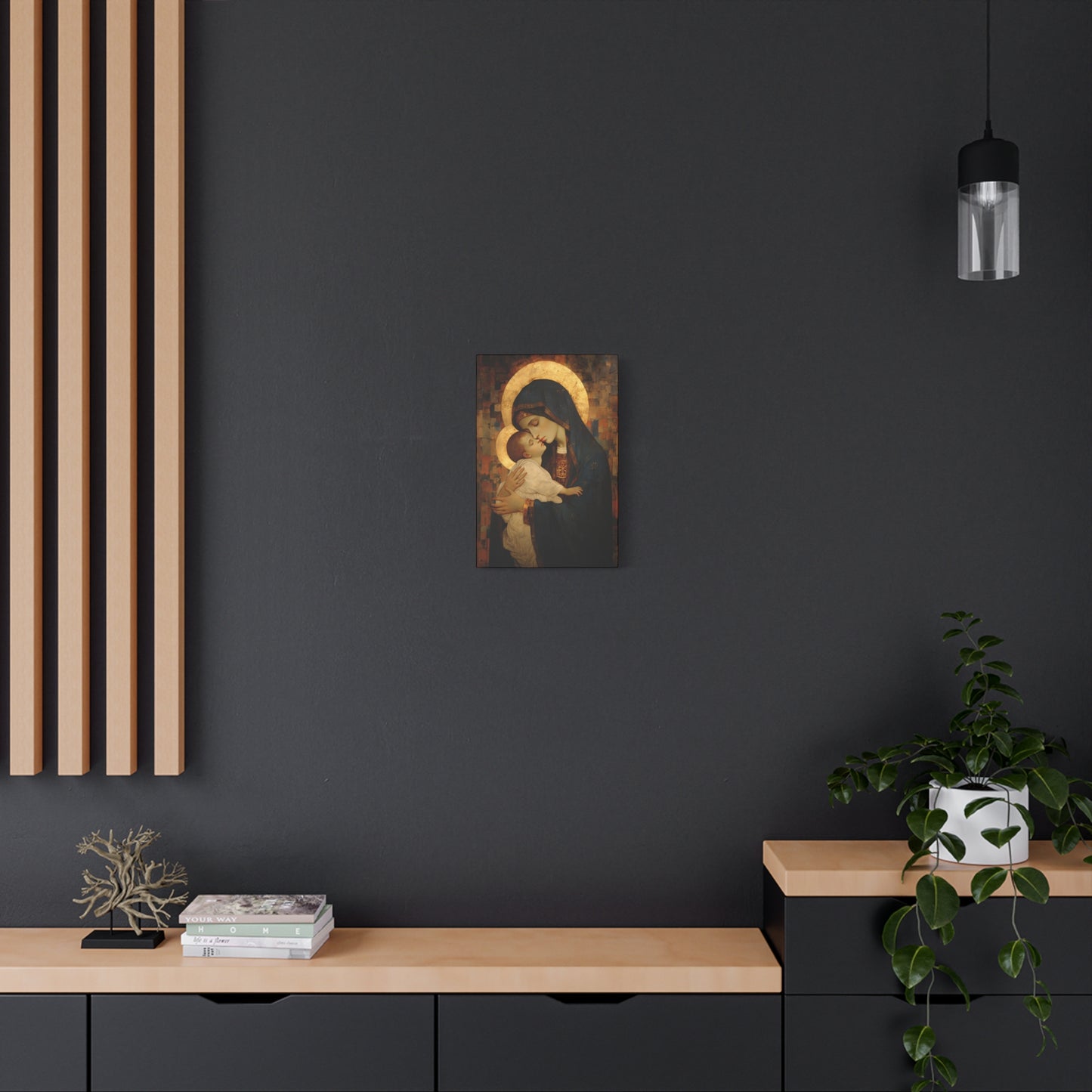 Mother of Mercy - Museum Wrapped Canvas - Sanctified Souls Print - Religious Art for your Home - The Virgin Mary and The Christ Child
