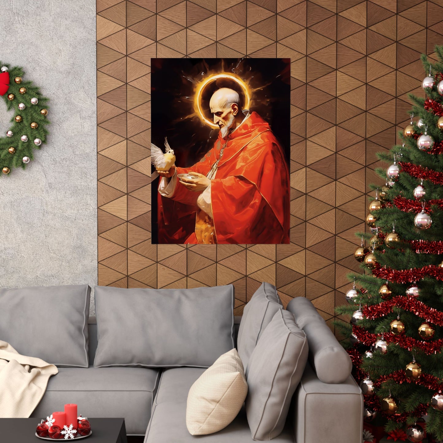 Pope Saint Gregory the Great Print - Sanctified Souls Print - Multiple Sizes - Premium Matte Vertical Posters