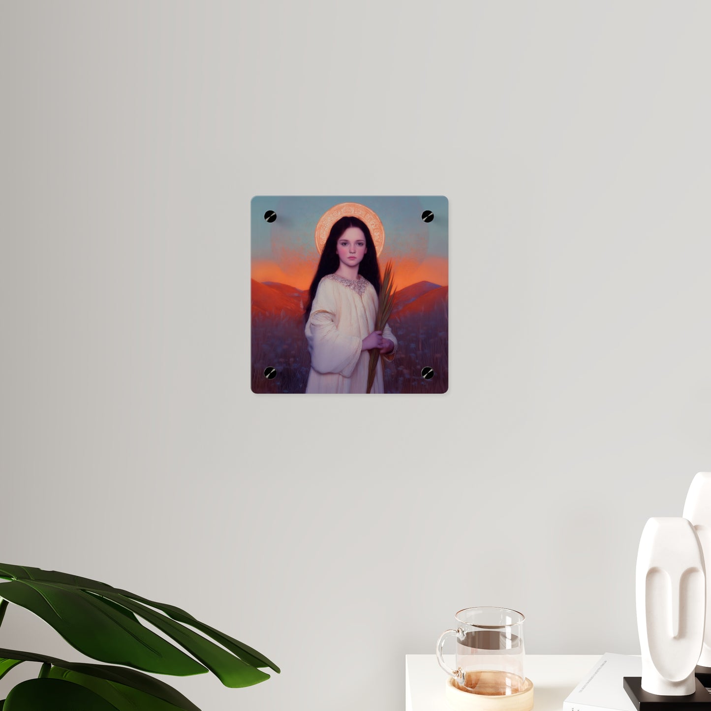 Saint Hope  Wall Art Panel - Ready to Hang Acrylic Print - Catholic Saint Art - Patron Saint Print - Martyr of the Church Art
