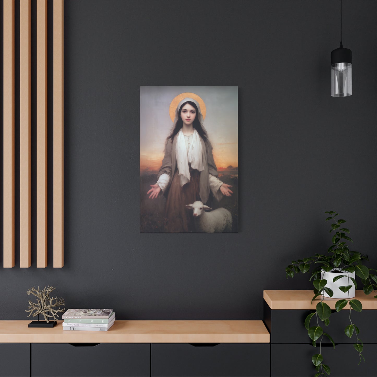 Saint Germaine Cousin - Gallery Wrapped Canvas - Print - Religious Art for your Home - Catholic Art