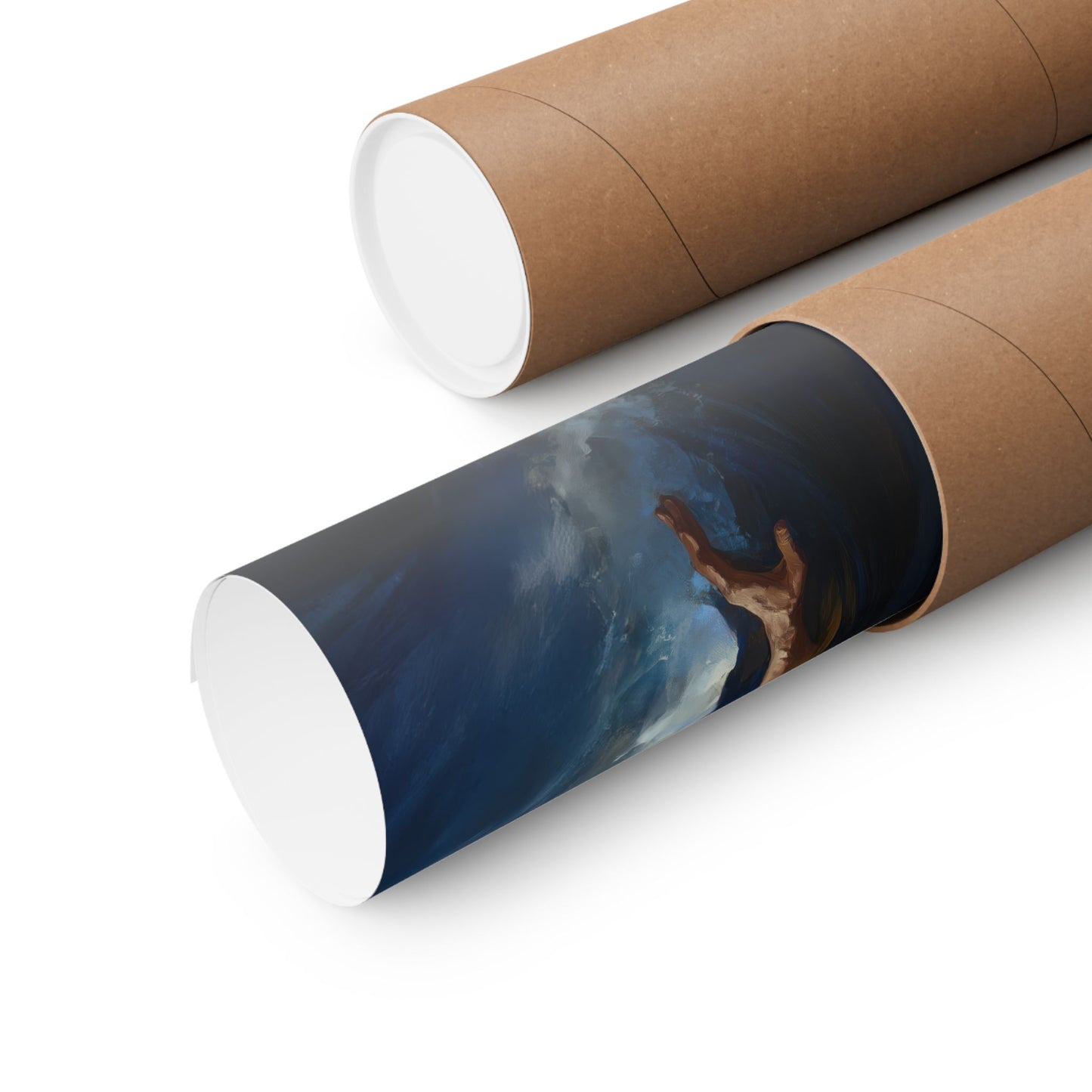 Moses Before the Trembling Sea - Sanctified Souls Print - Multiple Sizes - Premium Matte Vertical Posters