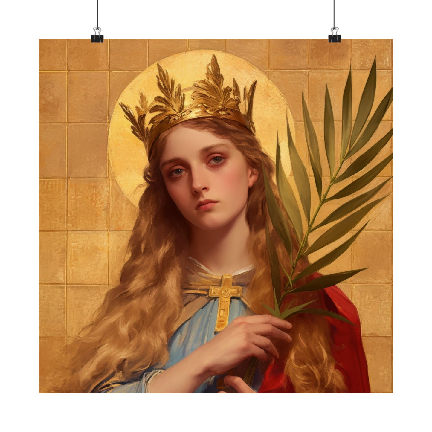 Saint Agrippina - Sanctified Souls Print - Multiple Sizes - Premium Matte Vertical Posters