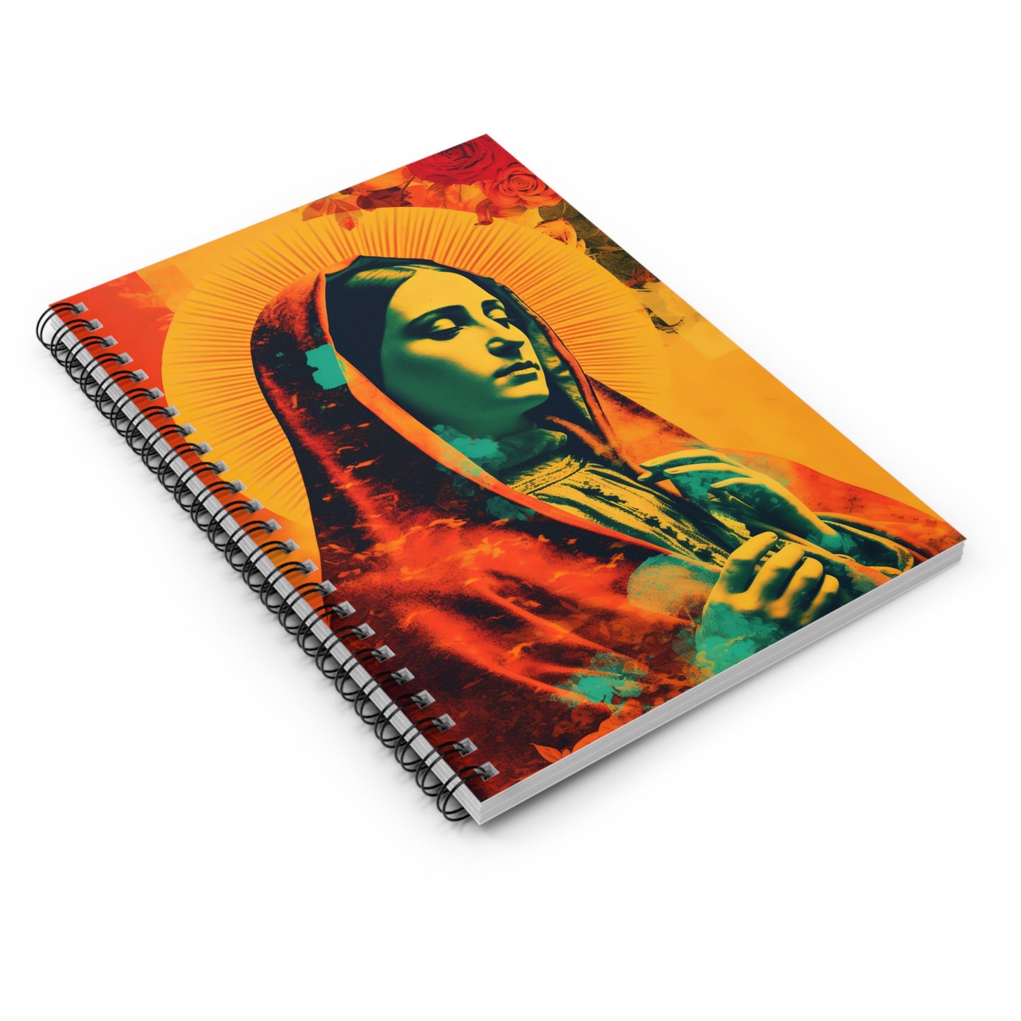 Our Lady's Abundant Love Journal - Sanctified Souls Art - Religious Based Notebook - Spiral Notebook - Ruled Line - Our Lady