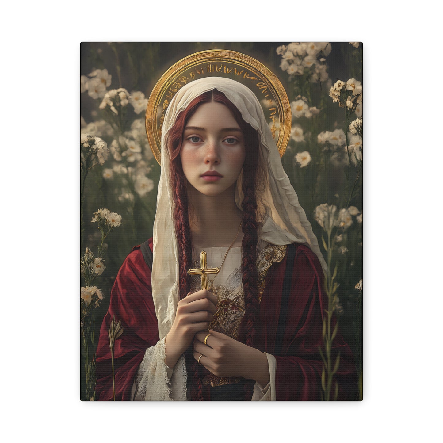 Saint Hilaria - Gallery Wrapped Canvas - Print - Religious Art for your Home - Catholic Art