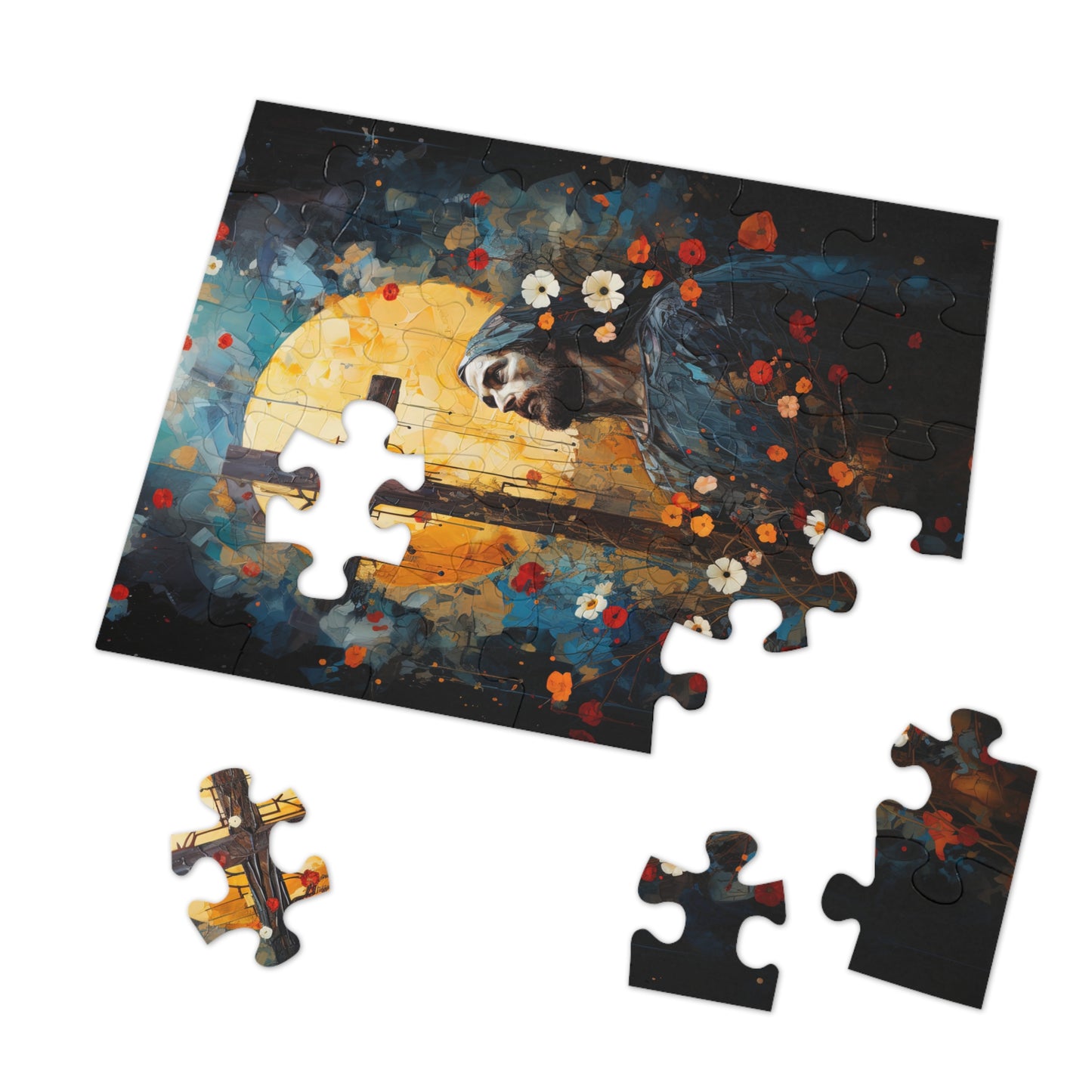 The Cross of Salvation - Puzzle and Keepsake Tin - Religious Jigsaw Puzzle (30, 110, 252, 500,1000-Piece) - Religious Puzzle