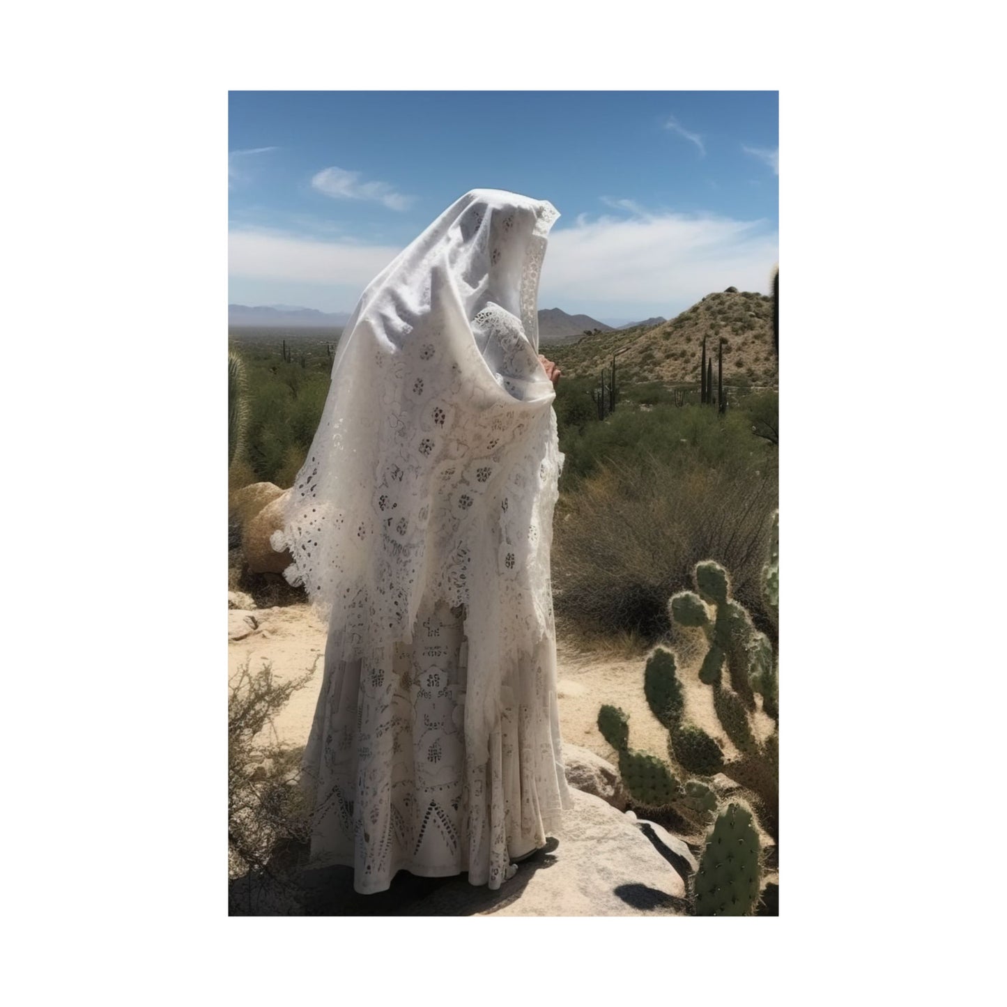 Saint Amma Sarah of the Desert Print - Sanctified Souls Print - Multiple Sizes - Premium Matte Vertical Posters - Desert Mothers Series