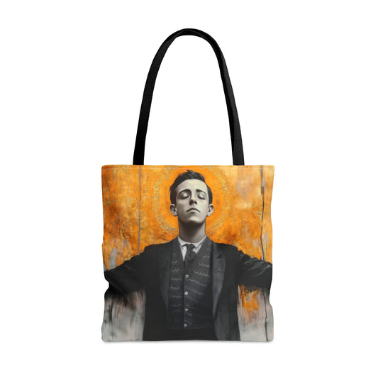 Blessed Miguel Pro Tote Bag - Large Medium Small Faith Art Bag - Catholic Faith Purse - Double Sided - Bible bag - Prayer Bag