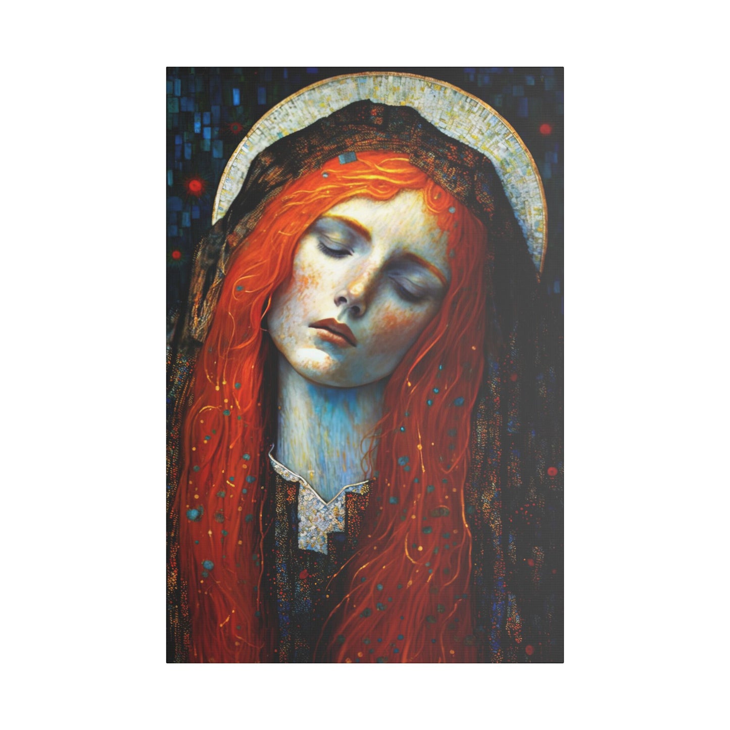 Embracing Grace - Saint Mary Magdalene Canvas Print - Multiple Sizes - Catholic Home art - Museum Wrapped Canvas - Sanctified Souls Print
